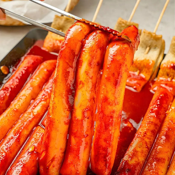 garae teokbokki with a close-up view
