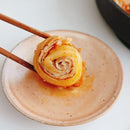 a piece of braised kimchi marajim