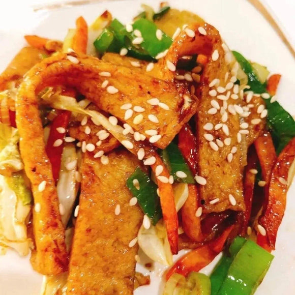 Korean stir-fried fish cakes